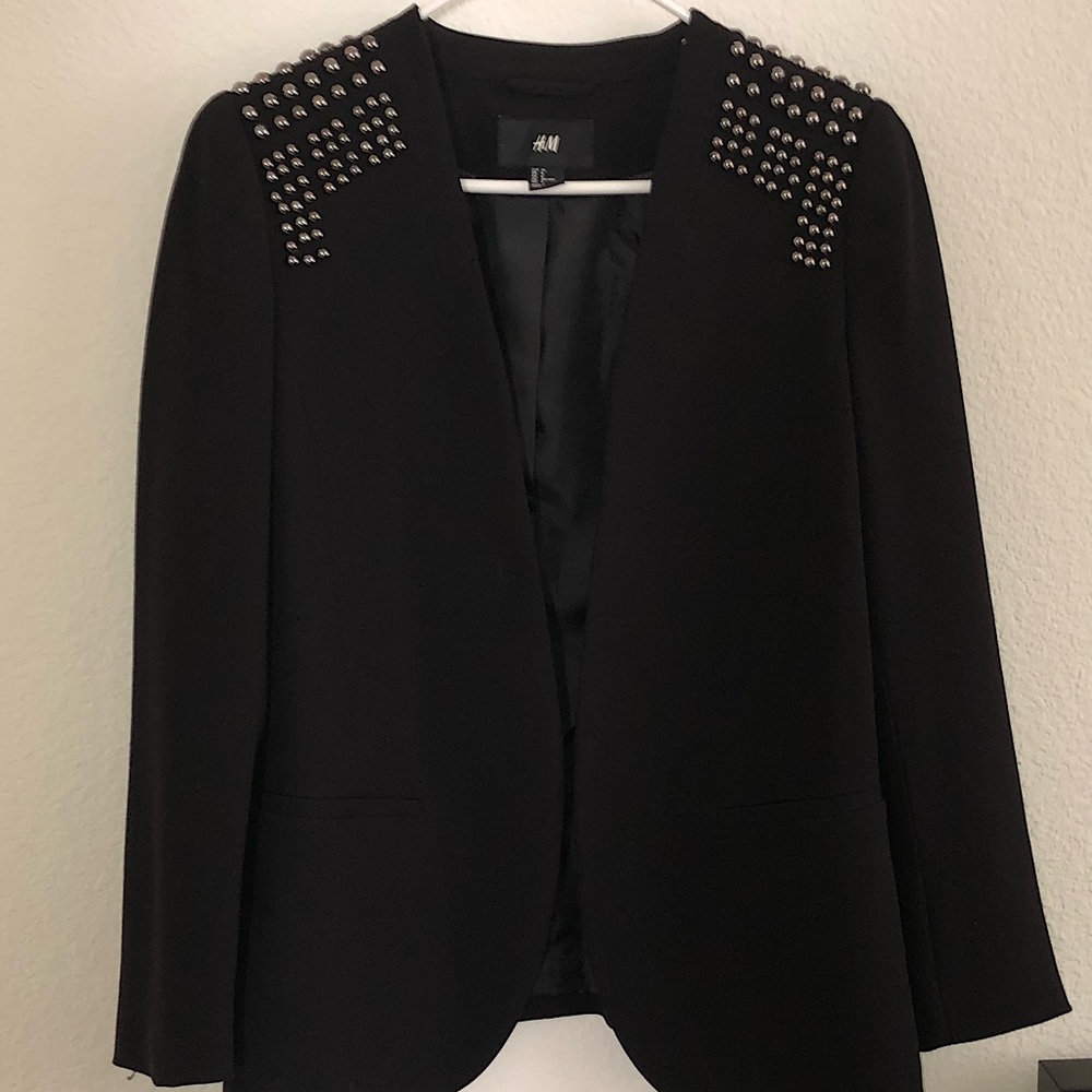 H & M Studded Blazer Size 8